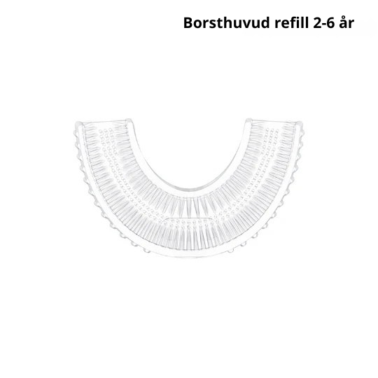U-formad eltandborste för barn- skrattfest vid tandborstningen och stressen på paus